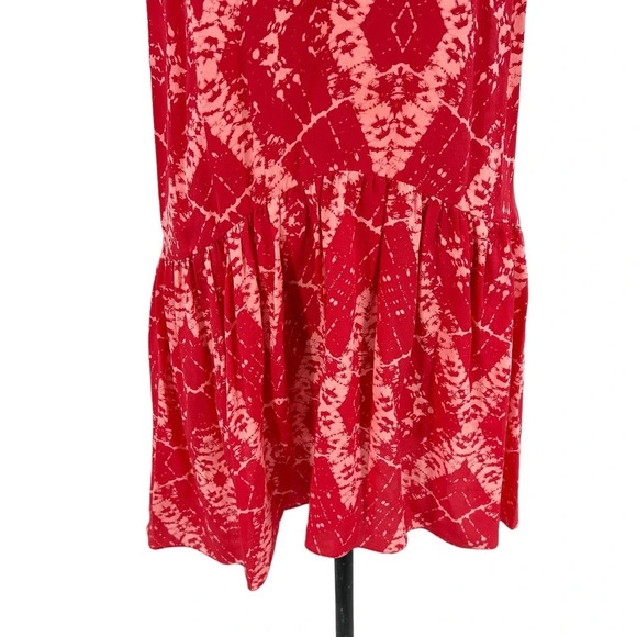 Rebecca Taylor Clementine Cami Dress Silk Red Printed Size 4 - Picture 5 of 10